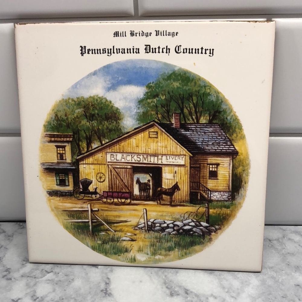 VTG Pennsylvania Dutch Country Trivet 6x6